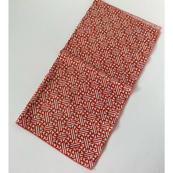 Vintage Cloth Napkins, burnt orange and cream, set of 4 - Picture 5 of 7